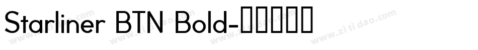 Starliner BTN Bold字体转换